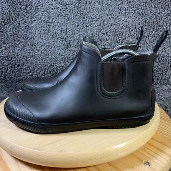 Tretorn Chelsea Rain Boots Womens Size 10 Brown Pull On Waterproof Wool Lined - Picture 1 of 7